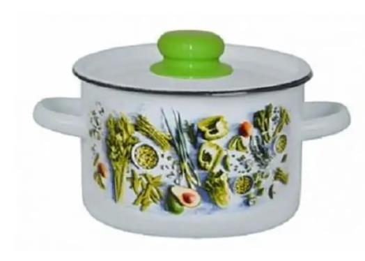 Изображение Кастрюля Appetite 1с16с/1 Свежая зелень эмал цил (2,9 л )