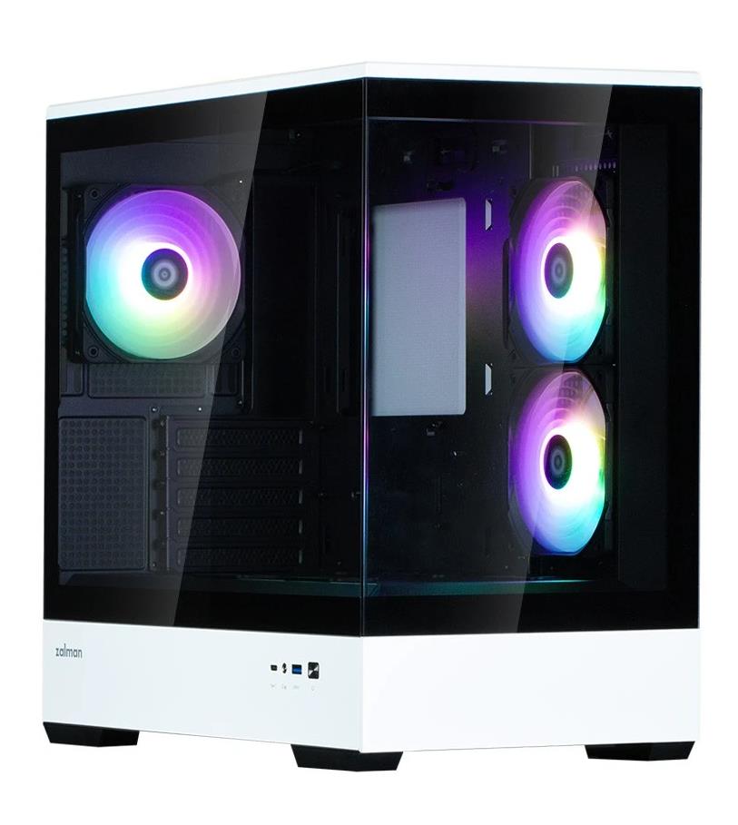 Изображение Корпус Zalman P30 BW Black/White (mATX, Mini-ITX, чёрно-белый, без БП)/(P30 BW)