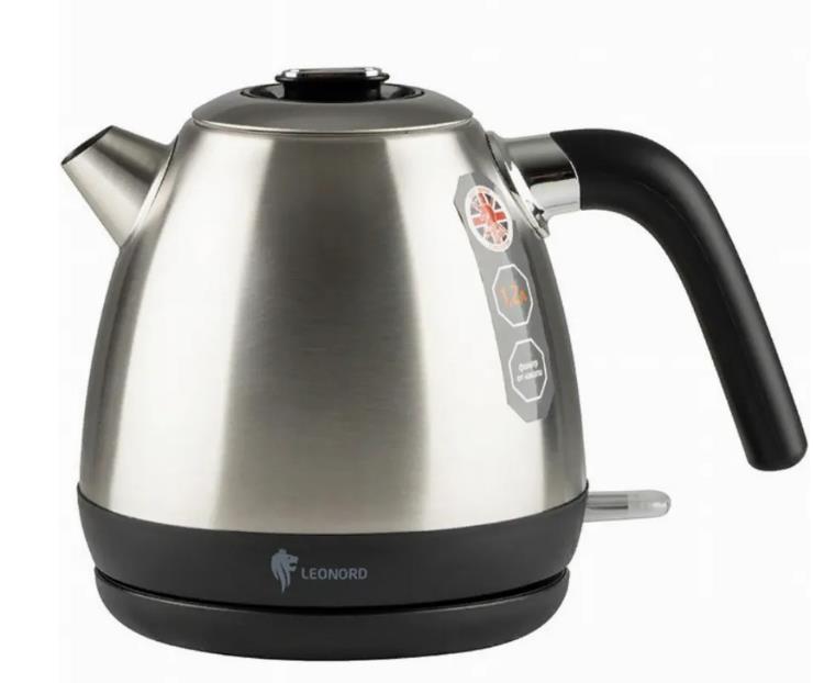 Изображение Электрический чайник Leonord LE- 1504 (1630 Вт/1,2 л /металл/сталь)
