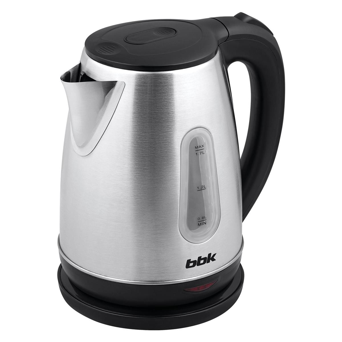 Изображение Электрический чайник BBK EK1767S (2200 Вт/1,7 л /сталь/черный, нержавеющая сталь)