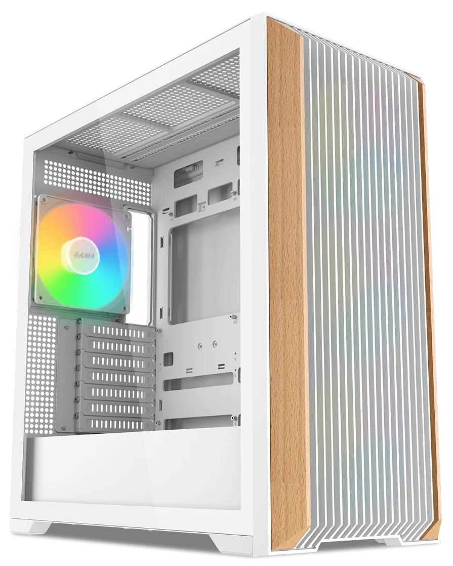 Изображение Корпус SAMA Z60 White (mATX, ATX, Mini-ITX, EATX, белый, без БП)/(Z60-WHAWA4X1-GL)