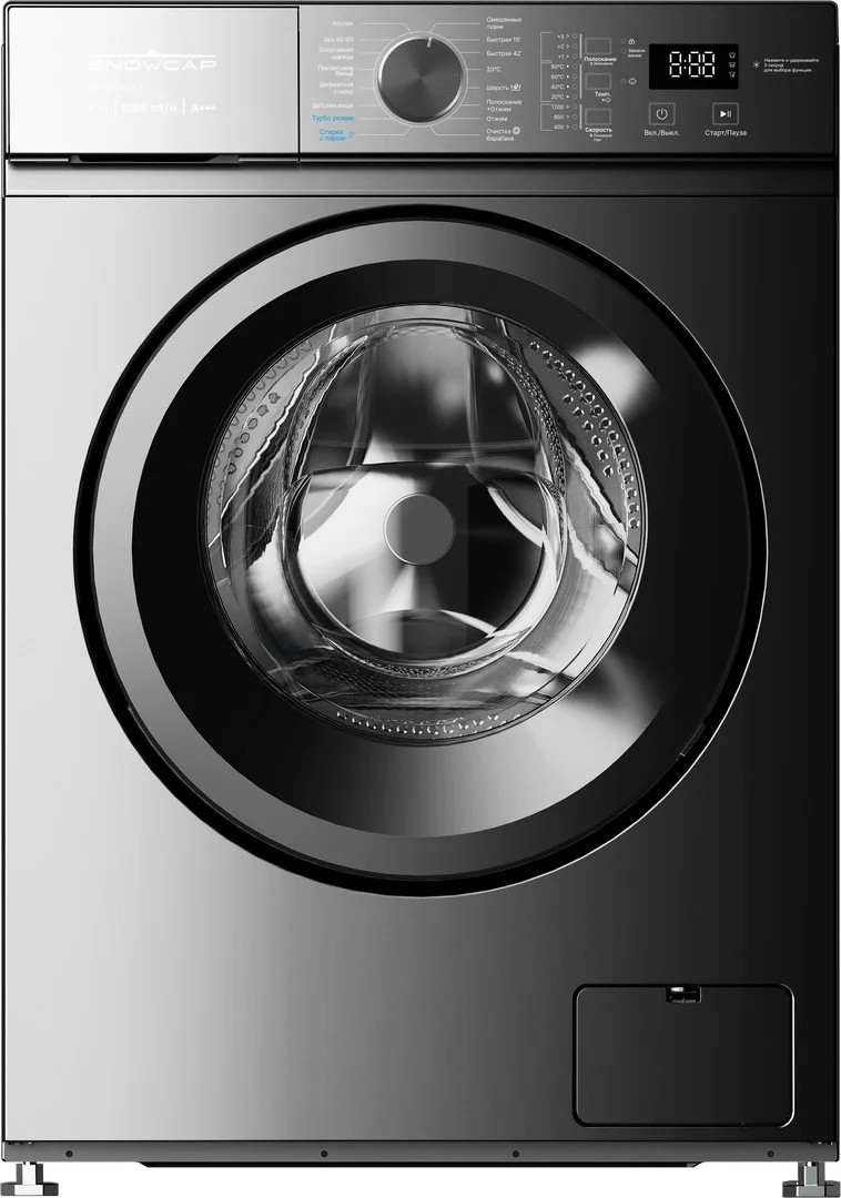 Изображение Стиральная машина Snowcap WM6907 SLIM S, серебристый (фронтальная, 7 кг, 1200 об/мин )