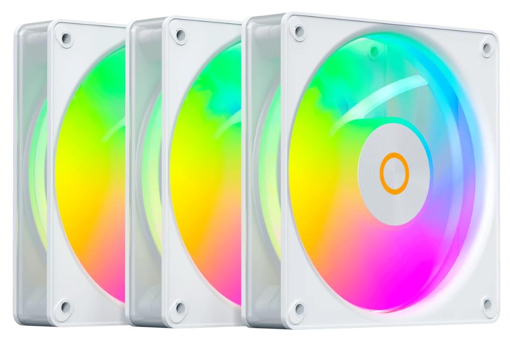 Изображение Вентилятор Ocypus Gamma F12 Elite WH ARGB (1800 об/мин , 120x120x25 мм,4-pin PWM)