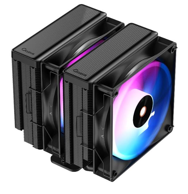 Изображение Кулер для процессора Ocypus Delta A62 BK ARGB (AM4, LGA1150/1151/1155/S1156, LGA 1200, LGA 1700, AM5, LGA1851)2 шт