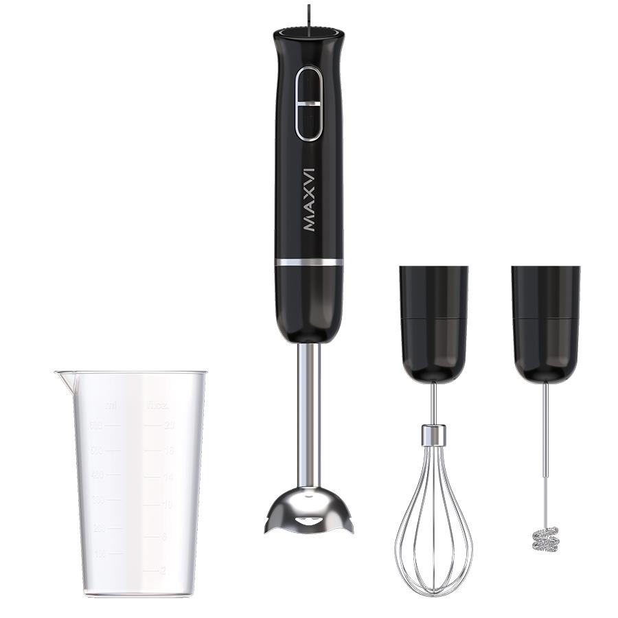Изображение Блендер MAXVI HB1031S black (погружной/1000 Вт/черный)
