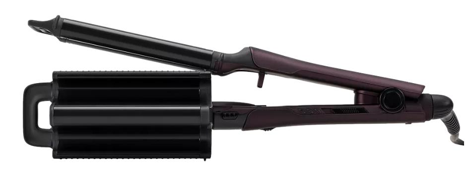 Изображение Щипцы для волос Polaris PHS-6011 КT фиолетовый, 95 вт, керамика, создание разных локонов (95 Вт /200 °C/керамическое)