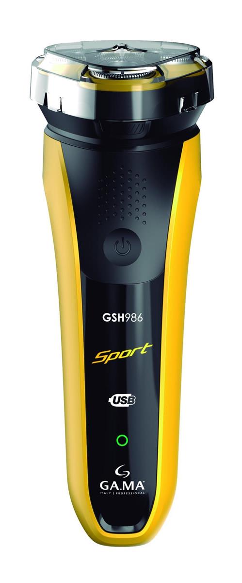 Изображение Бритва GA.MA GSH 986 SPORT - RW (GM0608),черный, желтый