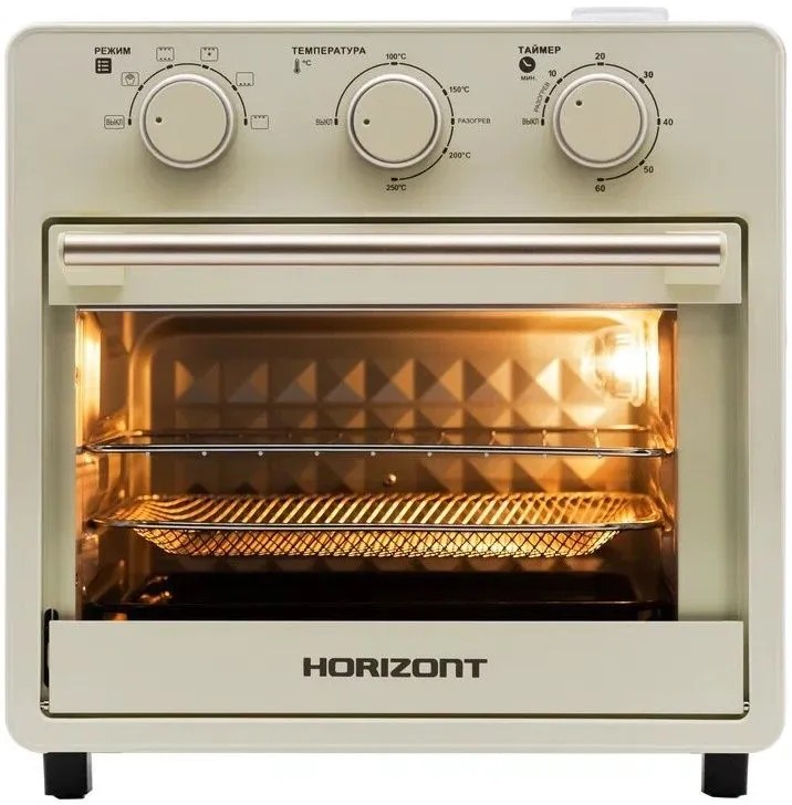 Изображение Электропечь Horizont MO-1601BEF (15 л /1200 Вт /бежевый)