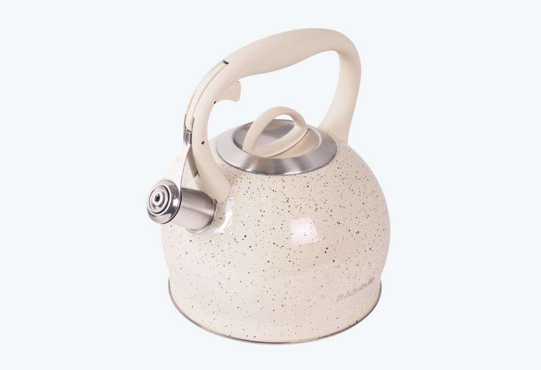 Изображение Чайник Attribute AKG003-CR GRANITE cream со свистком (3, л л /кремовый)
