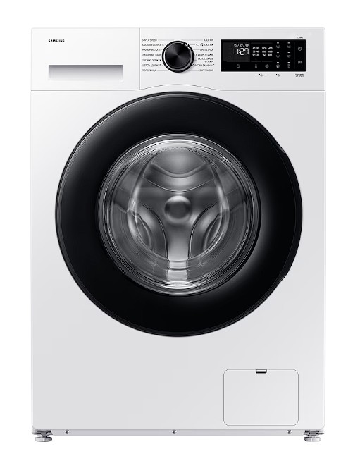 Изображение Стиральная машина Samsung WW90DG5U34AELP, белый (фронтальная, 9 кг, 1400 об/мин )