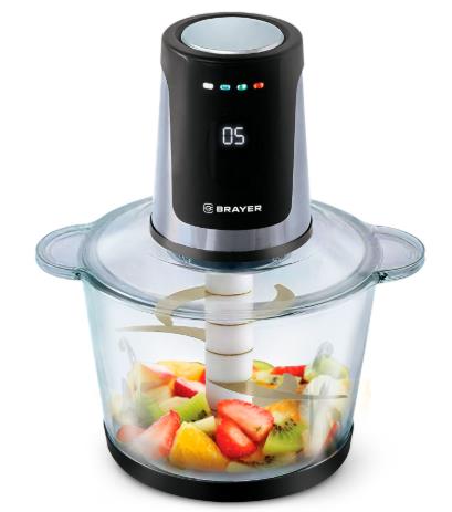 Изображение Измельчитель Brayer BR1408 (3 л /800 Вт /черный, серебристый)
