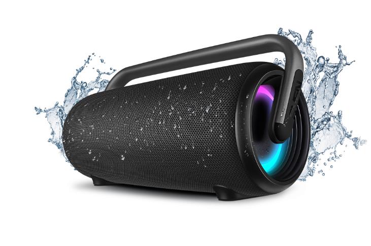 Изображение Портативная акустика Sven PS-395, черный (80 Вт, Waterproof (IPx5), TWS, Bluetooth, USB, 4800мА*ч) (80 Вт  2x40 Вт черный)