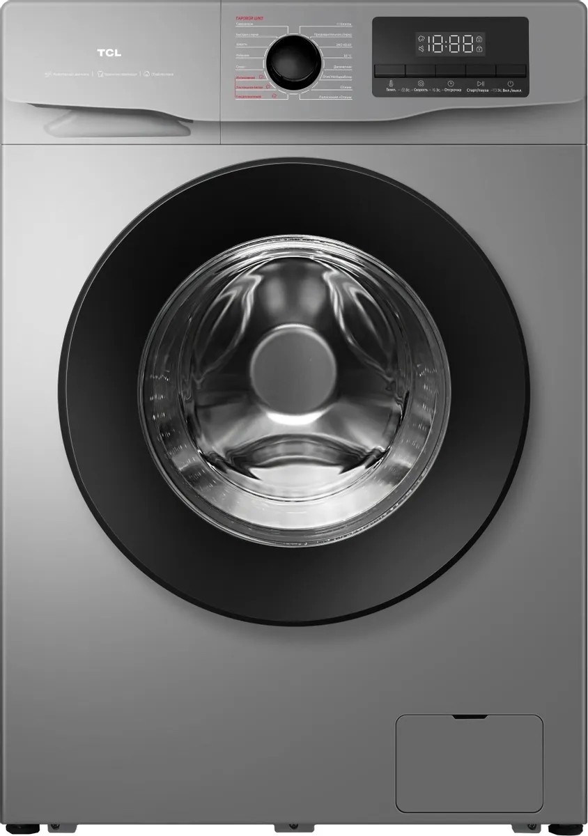 Изображение Стиральная машина TCL W-SF606G, серый (фронтальная, 6 кг, 1000 об/мин )