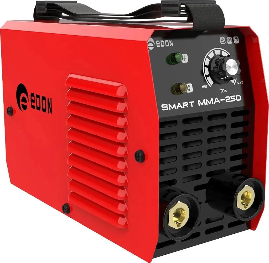 Изображение Сварочный аппарат Edon Smart MMA-250 красный/черный 27682 (ручная дуговая сварка (MMA))