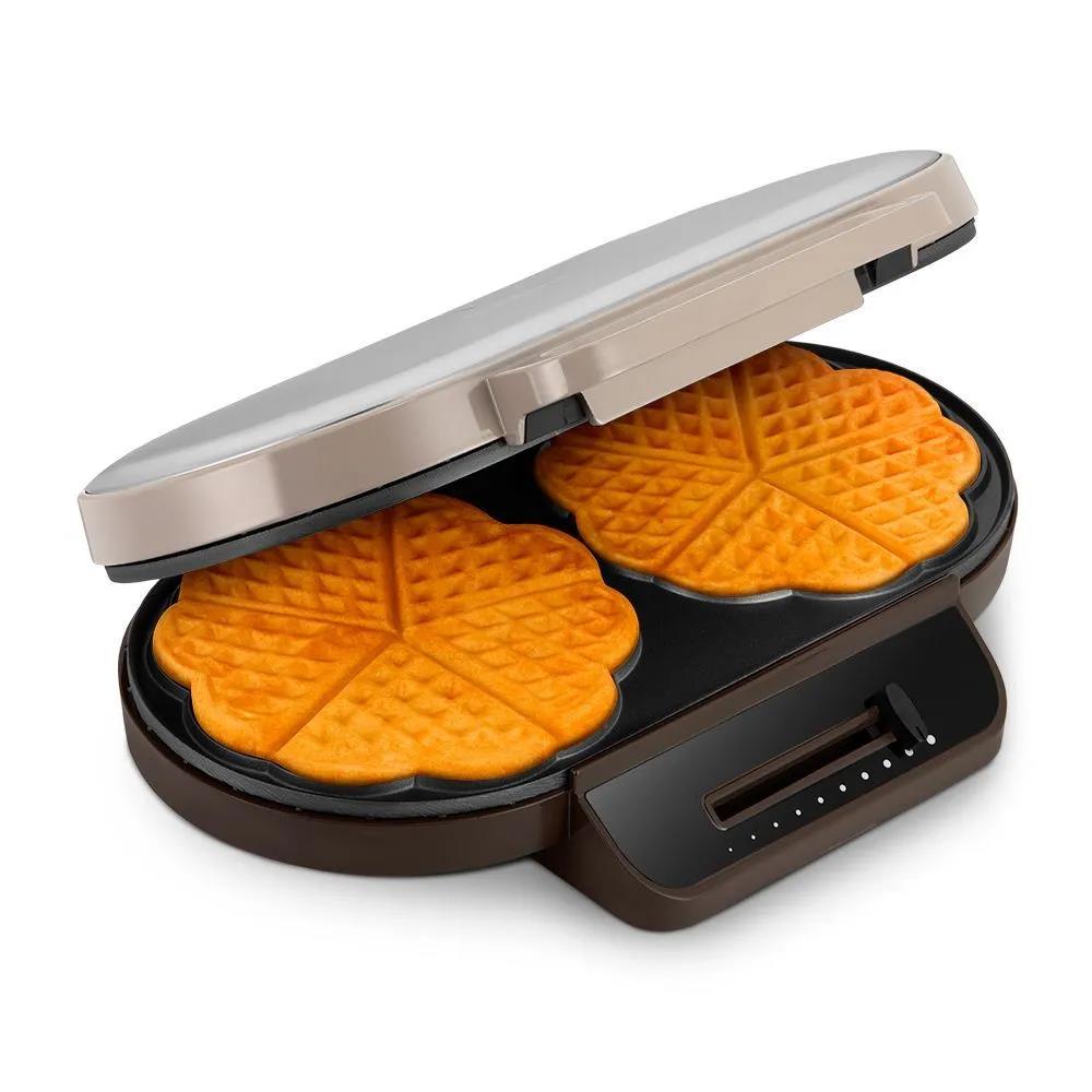 Изображение Вафельница Kitfort КТ-3637 (1200 Вт /серебристый, черный)