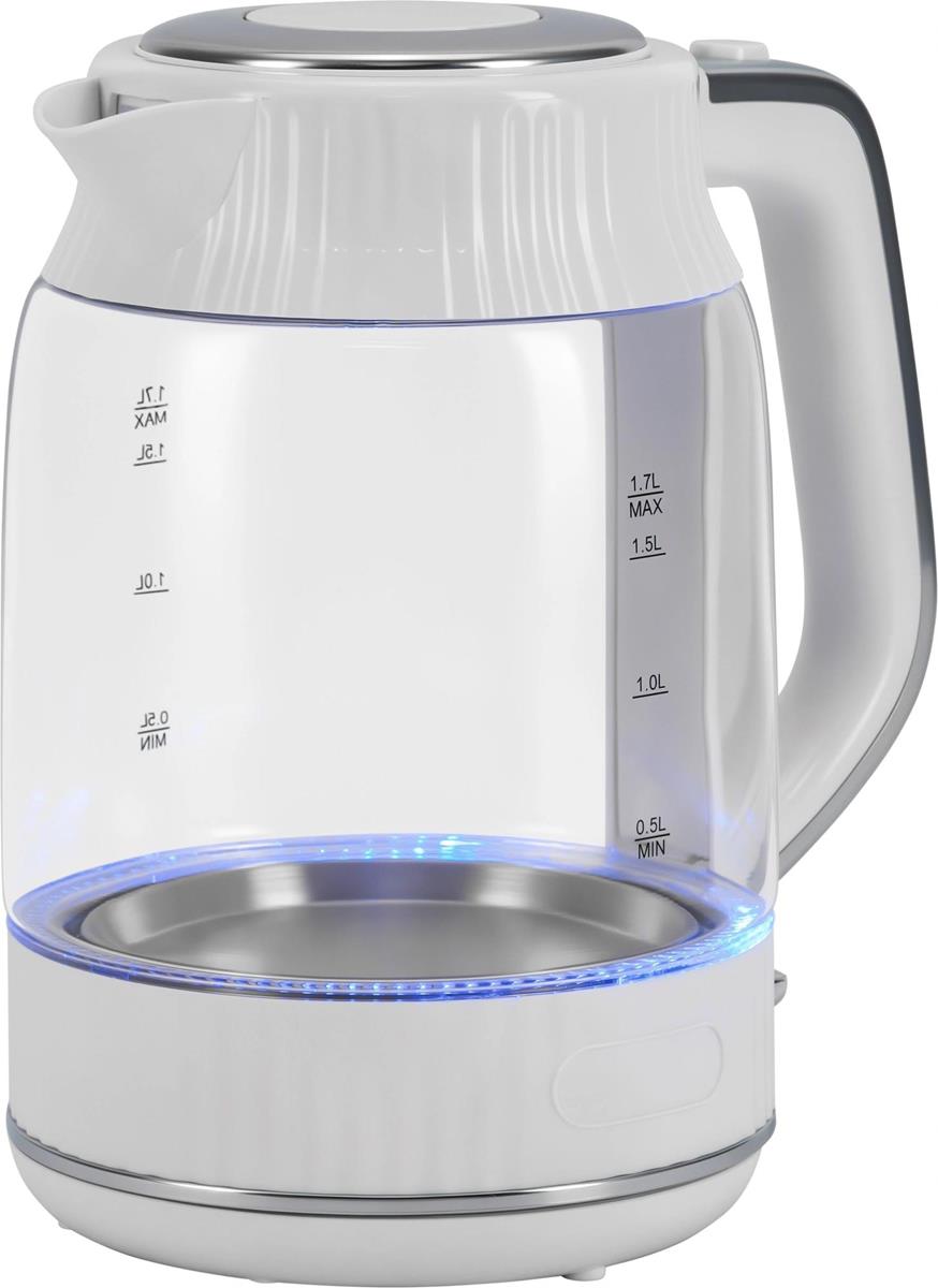 Изображение Электрический чайник VITEK VT-WK1059 (2200 Вт/1,7 л /стекло, пластик/прозрачный, белый)