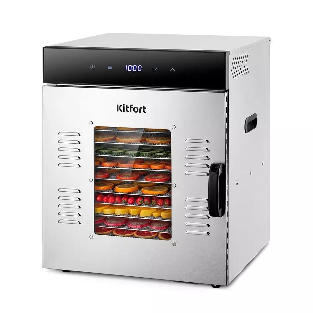 Изображение Сушилка для овощей Kitfort КТ-1967 15под. 1000Вт (поддонов 15 шт, 1000 Вт , сталь)