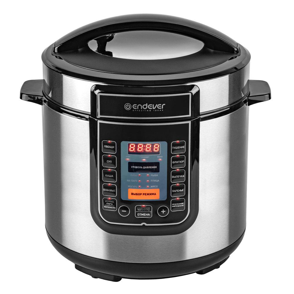 Изображение Мультиварка Endever Vita-132 (1200 Вт/6 л /черный, стальной)