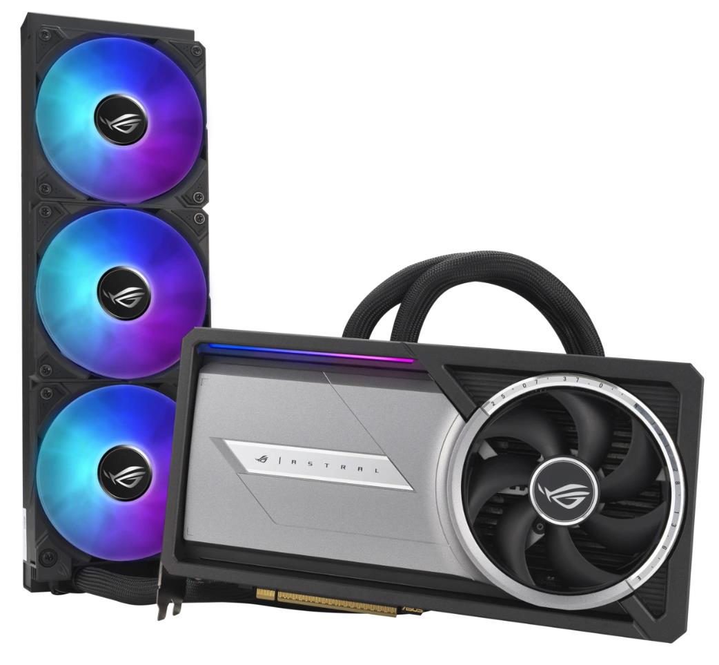 Изображение Видеокарта Asus NVIDIA GeForce RTX 5090 ROG Astral LC OC 32Gb 32 Гб (GeForce RTX 5090, GDDR7)/(90YV0LW2-MVAA00)