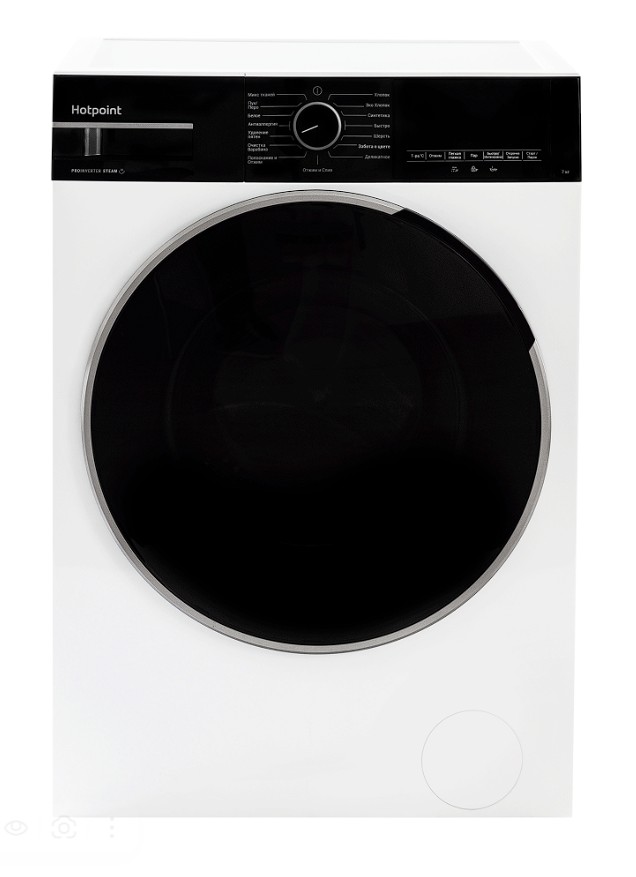Изображение Стиральная машина HOTPOINT WSH 7291 VBX, белый/черный (фронтальная, 7 кг, 1200 об/мин )