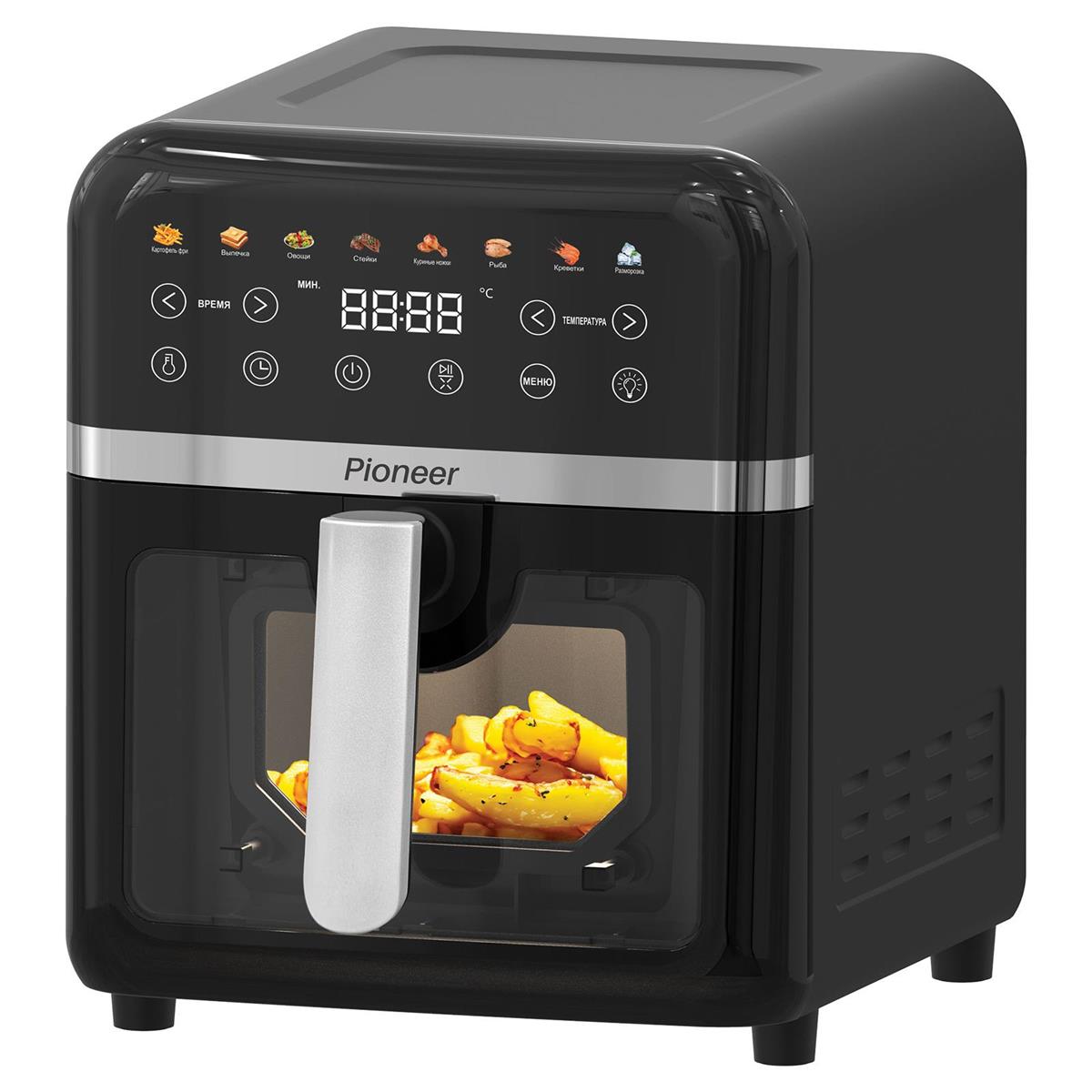 Изображение Аэрогриль Pioneer SM520D черный (1850 Вт /8 л )