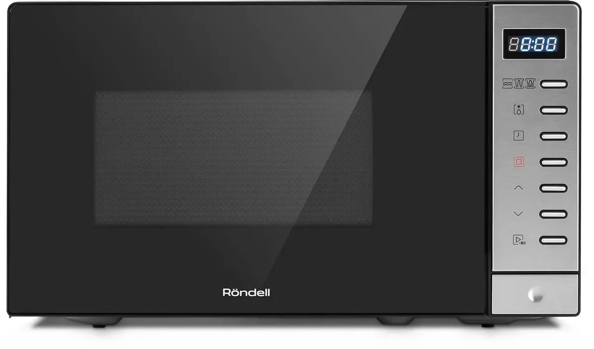 Изображение Микроволновая печь Rondell RDE‑MW203 (700 Вт  20 л  Гриль  черный, стальной)