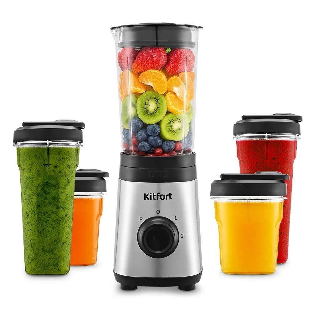 Изображение Блендер Kitfort КТ-3570  (стационарный/305 Вт/серебристый, черный)