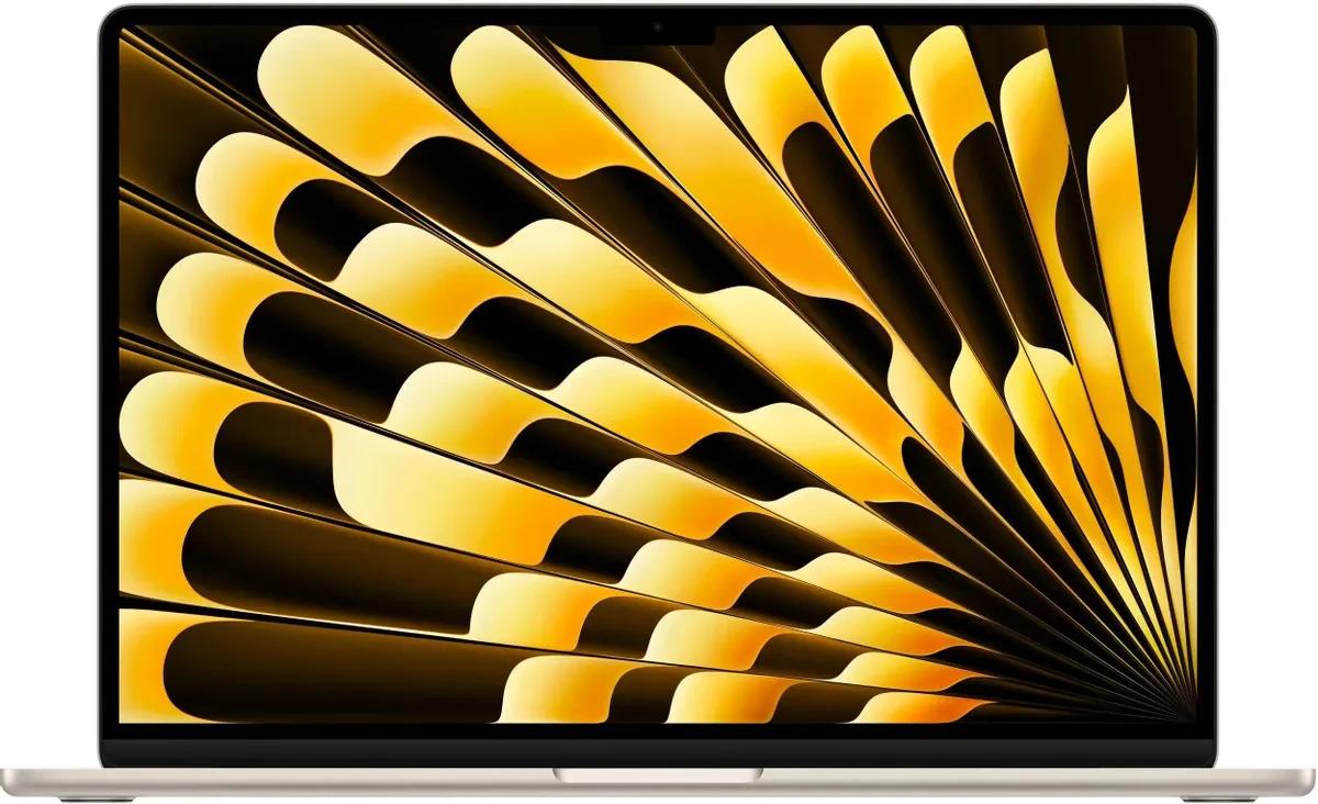 Изображение Ноутбук Apple MacBook Air 15 (M4, 2025) (Apple M4 2800 МГц/ SSD 512 ГБ  /RAM 24 ГБ/ 15.3" 2880x1864/VGA встроенная/ macOS) (MC6K4LL/A)