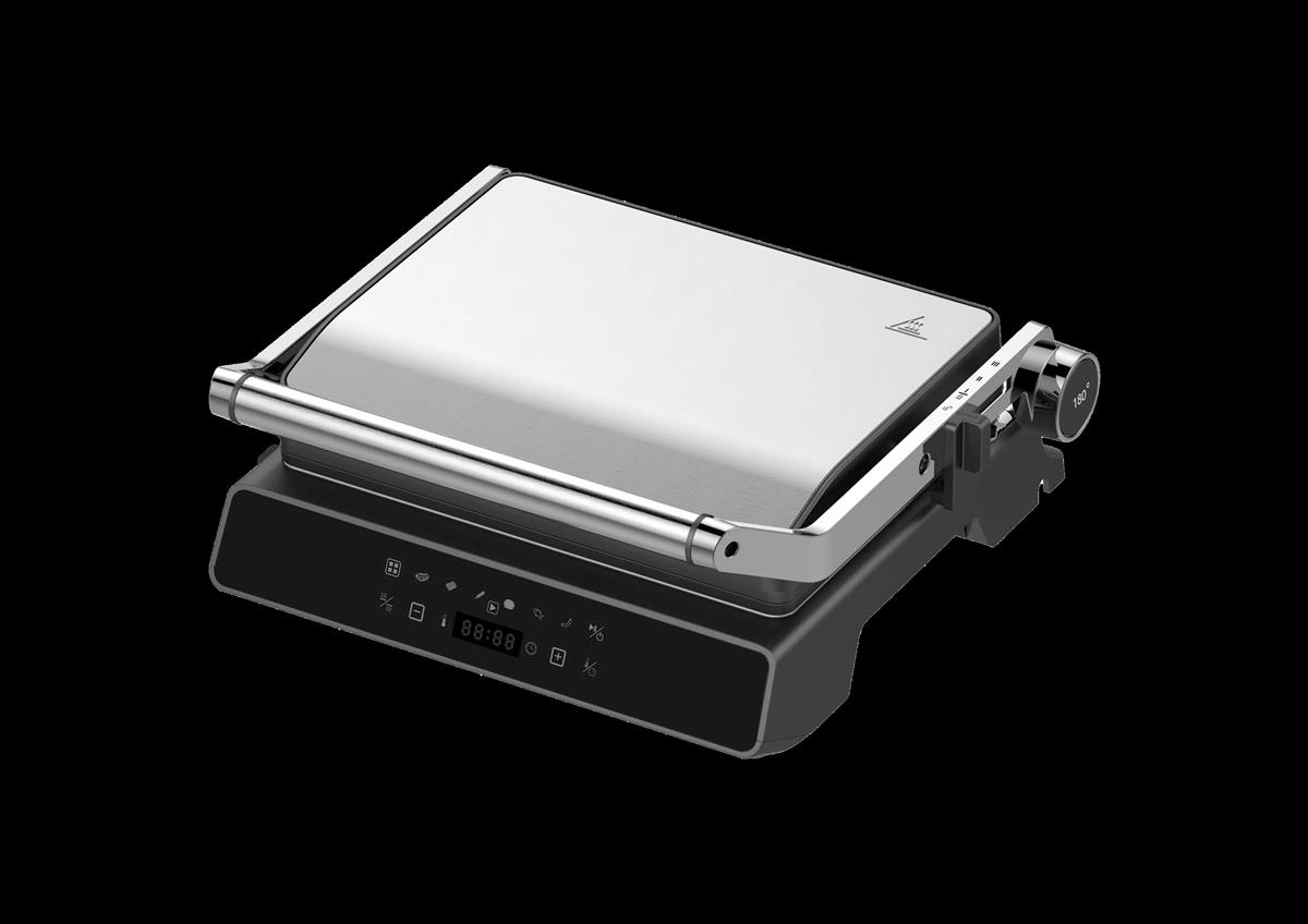 Изображение Электрический гриль Topdevice TDEG600 серебристый, 2000 Вт