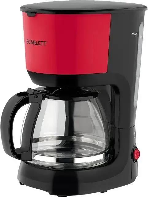 Изображение Кофеварка Scarlett SC-CM33013 красный/черный, исп. кофе - молотый, 1.25 л, 750 Вт. (капельная/1,25 л /750 Вт )