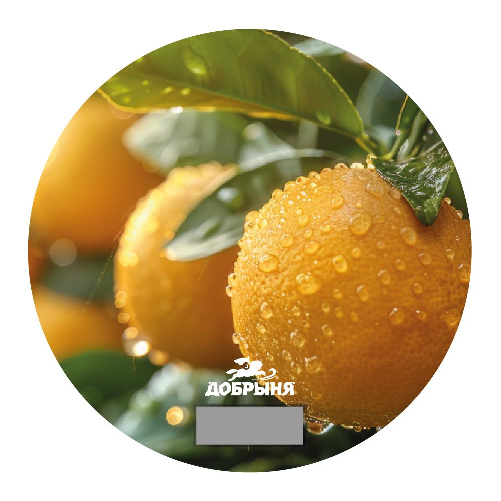 Изображение Весы кухонные Добрыня DO-3012С круг, d18,5 см 5кг, апельсины x24 (рисунок)