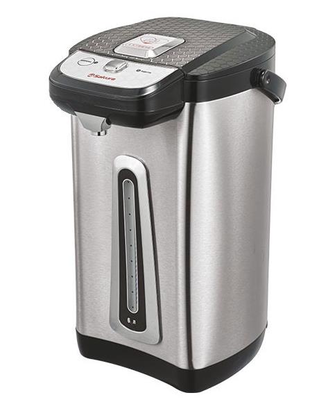 Изображение Термопот Sakura SA-1346B (6 л /750 Вт /черный, металлик)