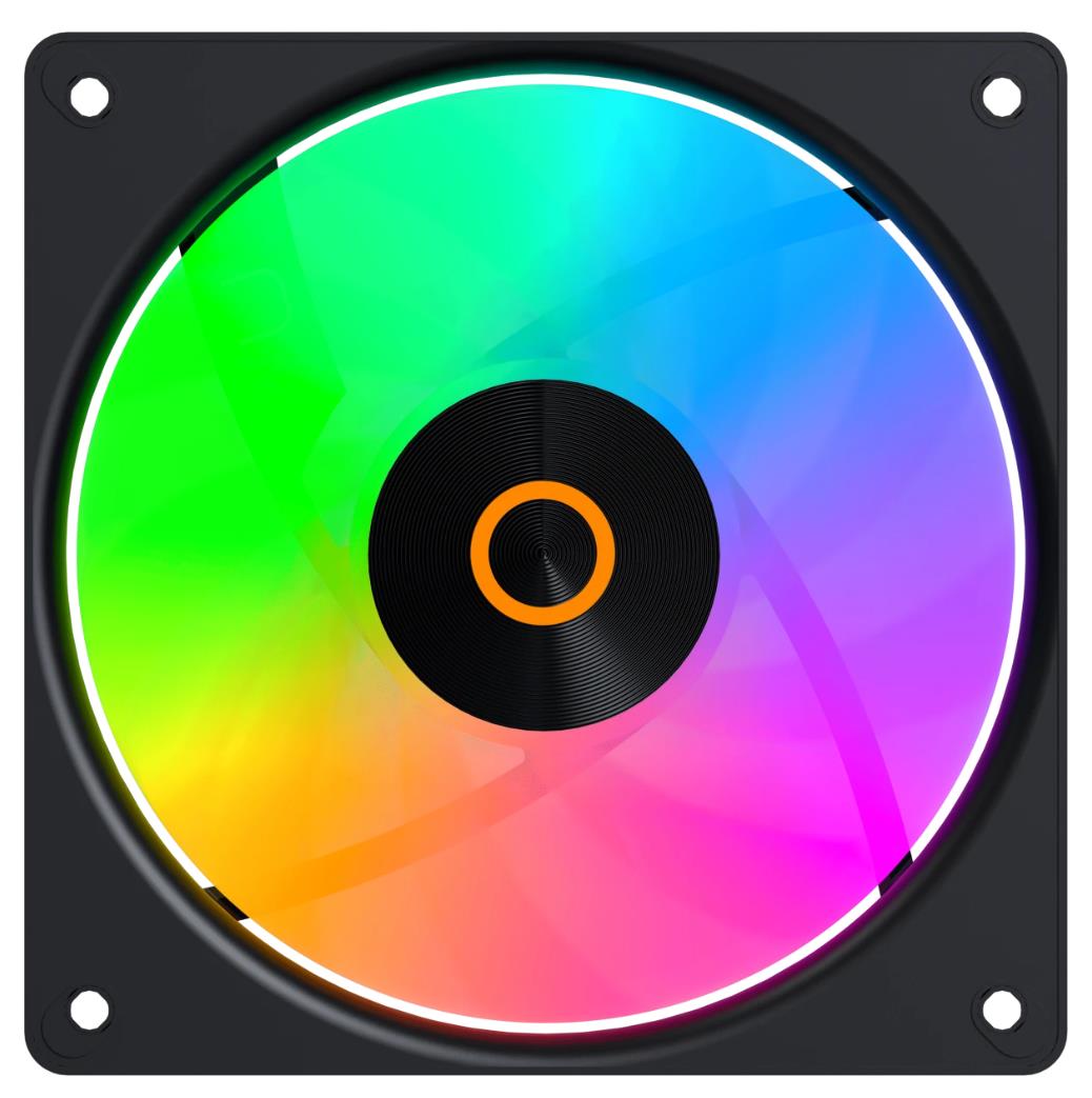 Изображение Вентилятор Ocypus Gamma F12 Elite BK ARGB REVERSE BLADE (1800 об/мин , 120x120x25 мм,4-pin PWM)