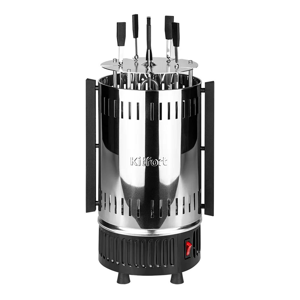 Изображение Шашлычница Kitfort KT-1405 1000Вт серебристый, 900 Вт
