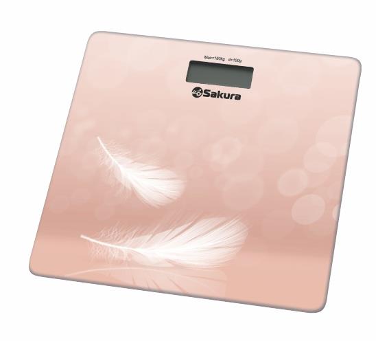 Изображение Весы Sakura SA-5065F ultraslim 180кг элек перья,
