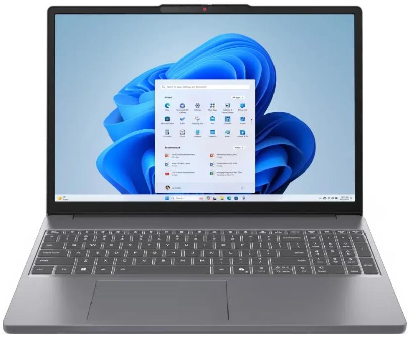 Изображение Ноутбук Lenovo IdeaPad Slim 3 15IRH10 (Intel 13620H 2400 МГц/ SSD 1024 ГБ  /RAM 16 ГБ/ 15.3" 1920x1200/VGA встроенная/ Без ОС) (83K100CSRM)