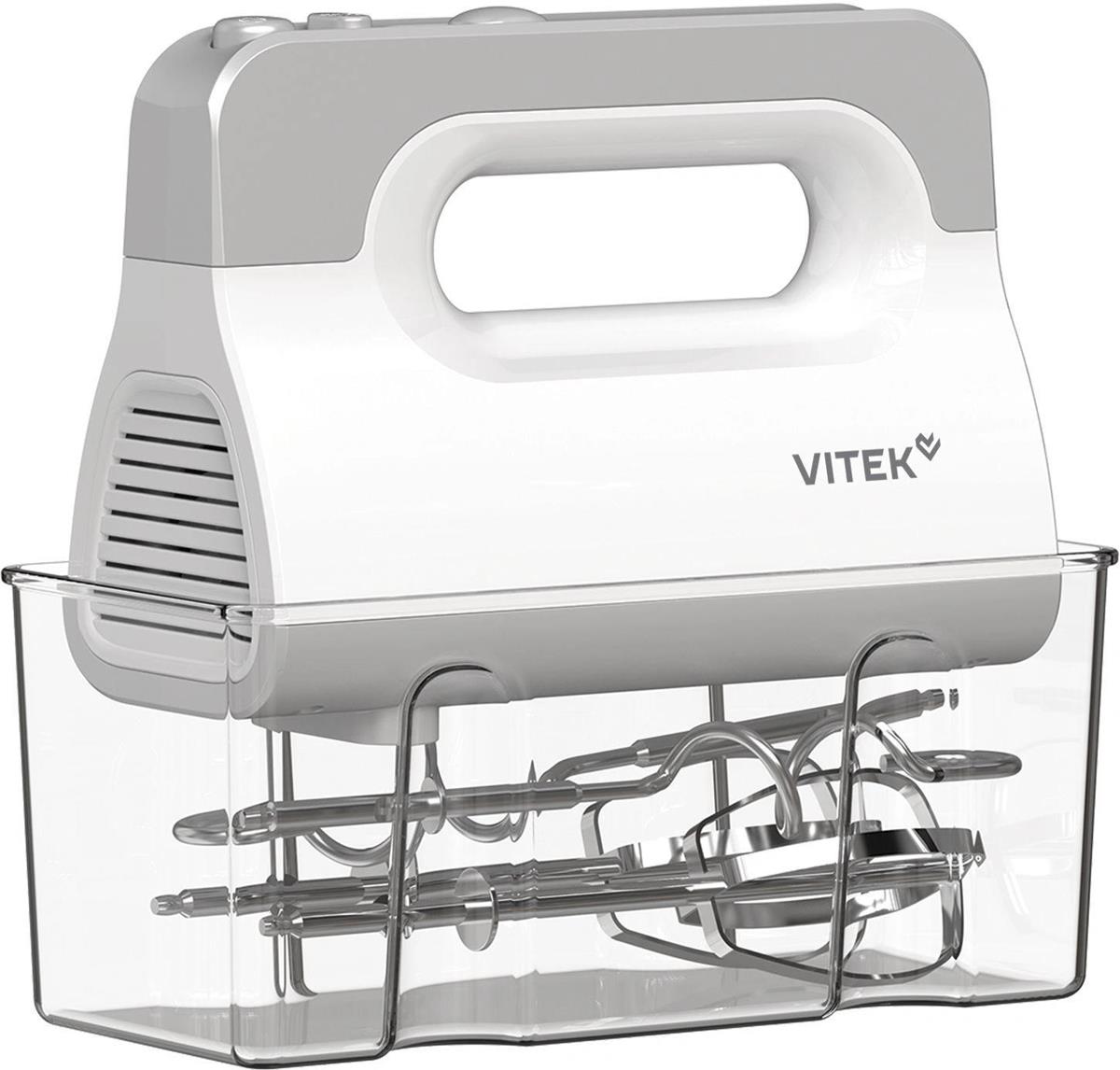 Изображение Миксер VITEK VT-HM5001  (800 Вт /серебристый, белый)