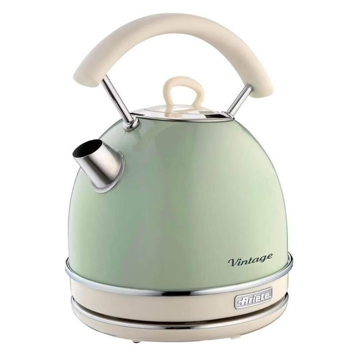 Изображение Электрический чайник Ariete 2877 CREAM/GR Vintage (2000 Вт/1,7 л //кремовый, зеленый)