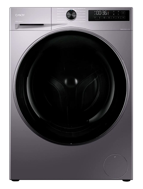 Изображение Стиральная машина Candy C43D 485MBBR-07, серебристый (фронтальная, 8 кг, 1400 об/мин )