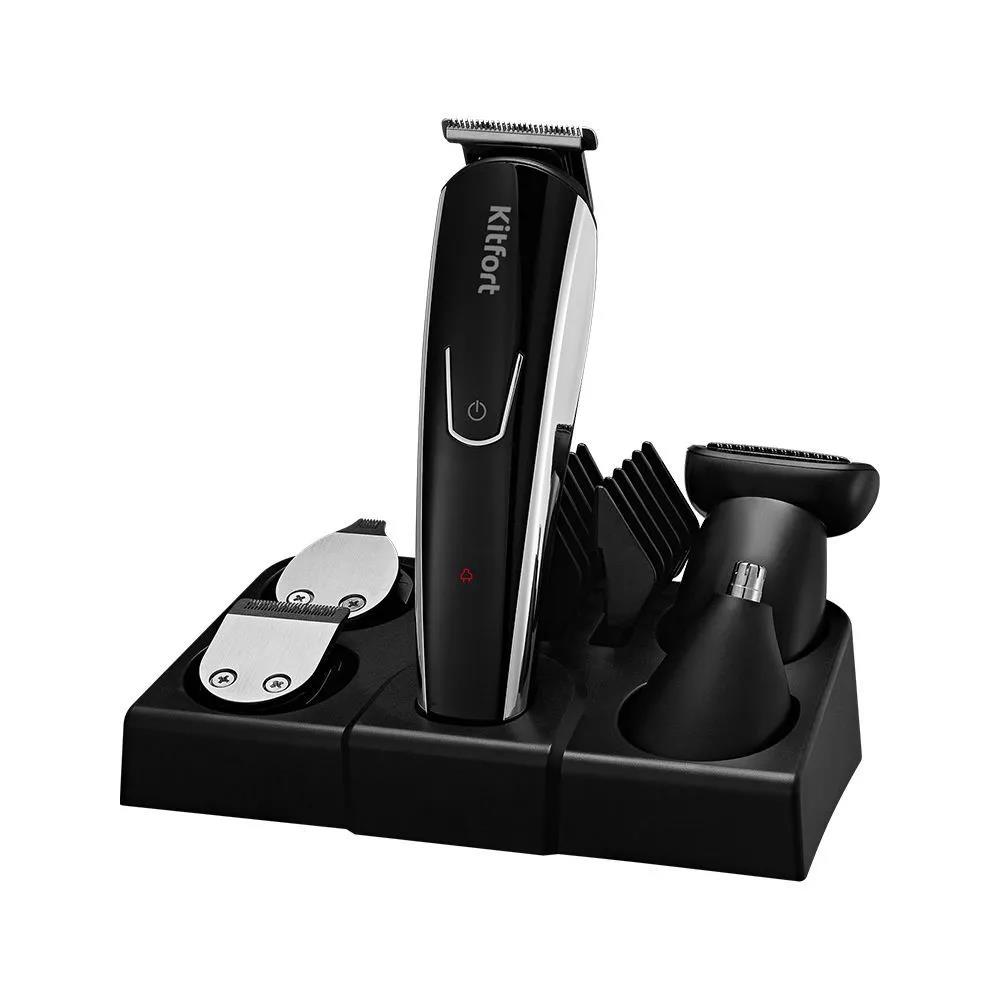 Изображение Триммер  Kitfort КТ-3109 3Вт (насадок в компл:10шт), серебристый, черный