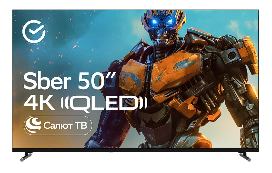 Изображение Телевизор Sber SDX-50UQ6032 50" 4K Ultra HD Smart TV темно-серый