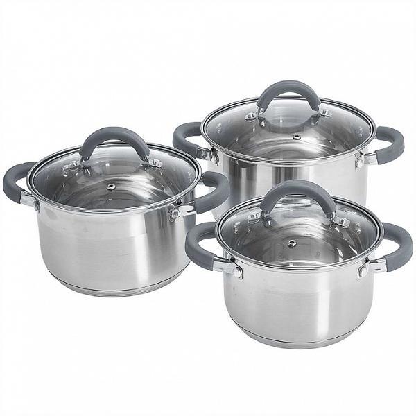 Изображение Набор посуды Webber BE-625/6 (2,2л,3,0л,4,0л)