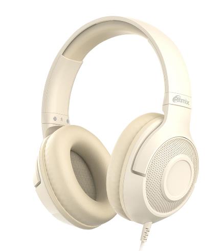 Изображение Наушники Ritmix RH-544TV, накладные бежевый
