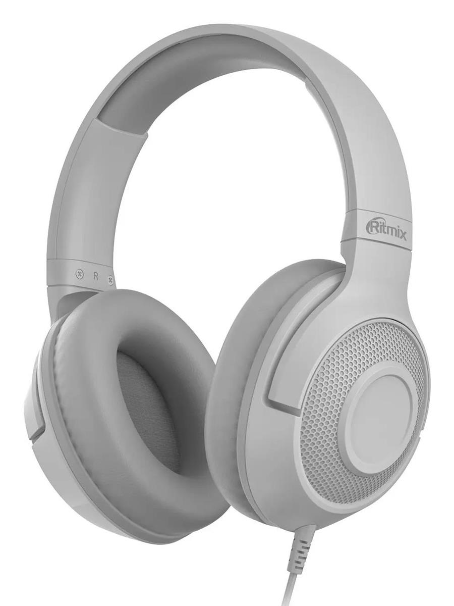 Изображение Наушники Ritmix RH-544TV RC, полноразмерные серый