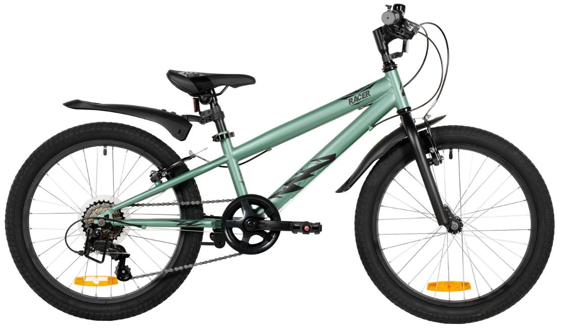 Изображение Велосипед Novatrack Racer 20 (178708) (зеленый/20 "/)-2026 года 20SH6V.RACER.GN6