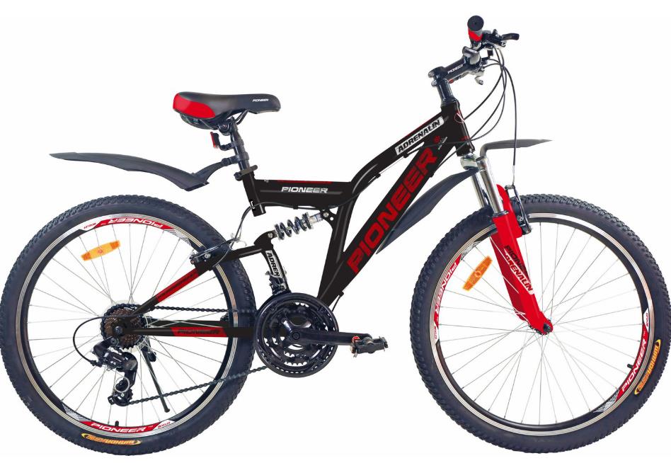 Изображение Велосипед Pioneer Adrenalin 26 (красный, белый, черный/26 "/17.0 ")-2020 года