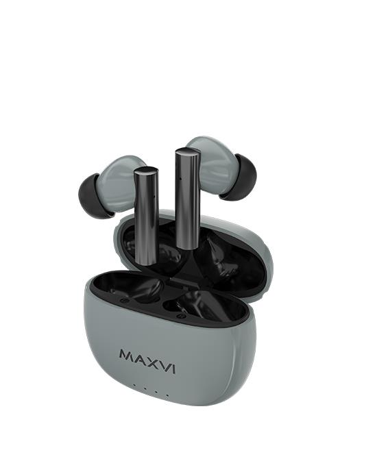 Изображение Bluetooth-гарнитура/наушники MAXVI MHF-117BT (серый)
