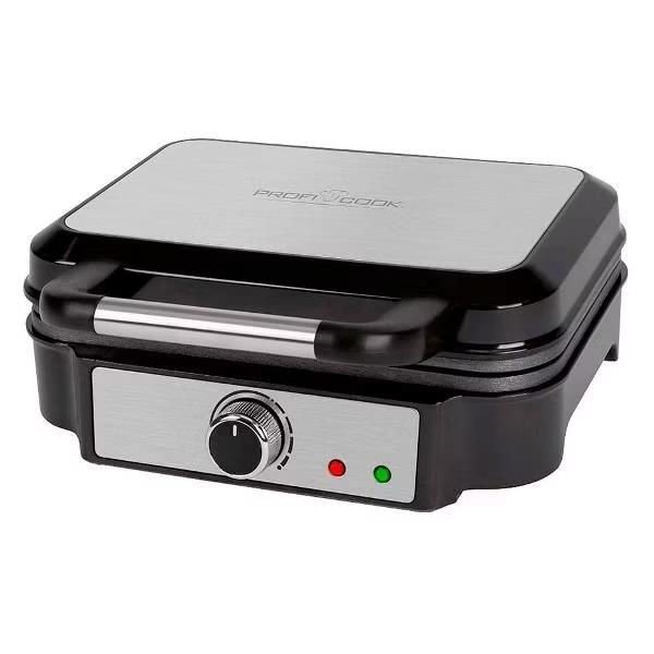 Изображение Вафельница PROFI COOK PC-WA 1241 inox (1200 Вт /черный, стальной)