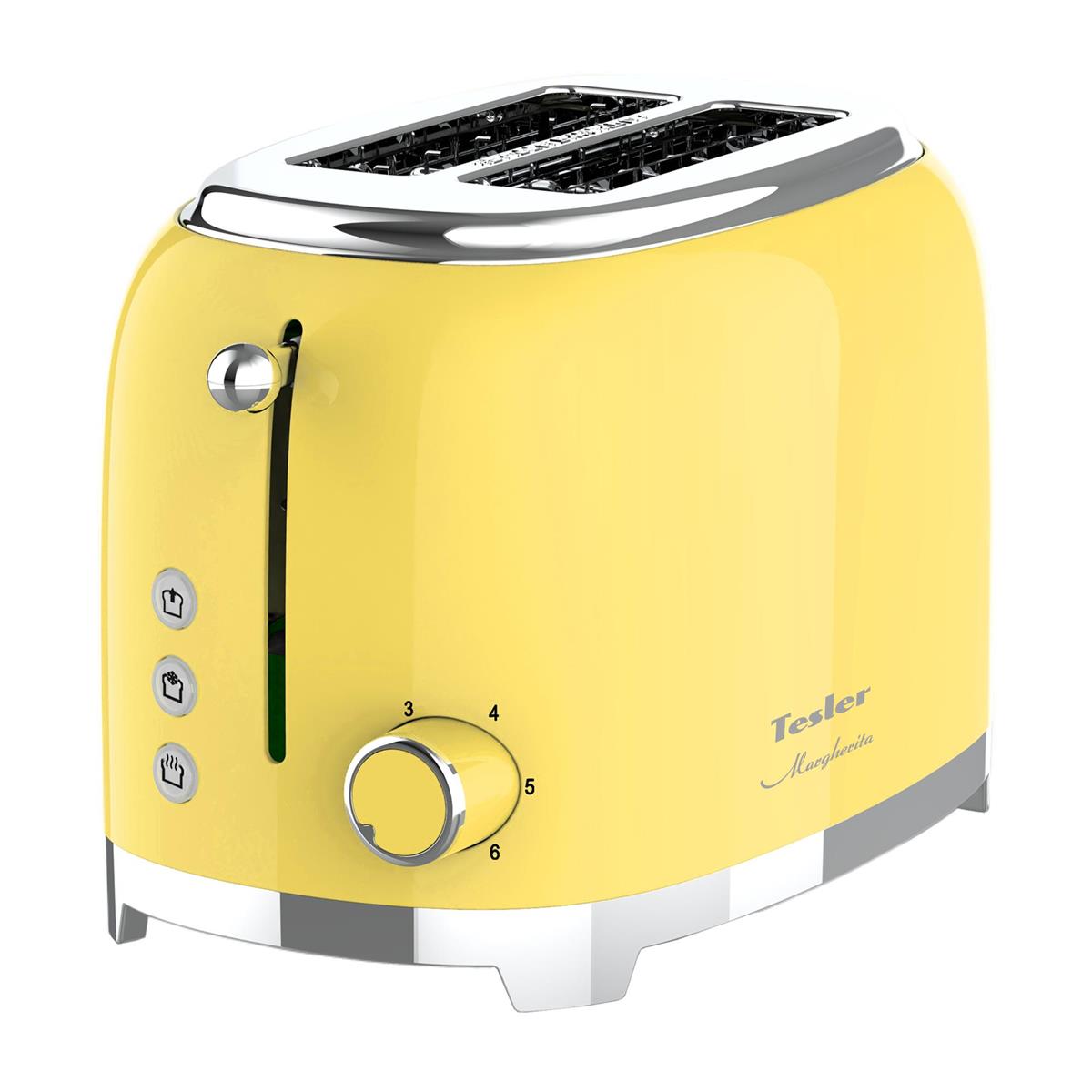 Изображение Тостер Tesler TT-260 YELLOW (815 Вт  желтый)