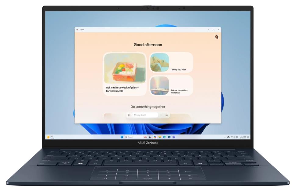 Изображение Ноутбук Asus UX3405CA Zenbook 14 (Intel 255H 2000 МГц/ SSD 1024 ГБ  /RAM 16 ГБ/ 14" 2880x1800/VGA встроенная/ Без ОС) (90NB14W1-M01Z50)